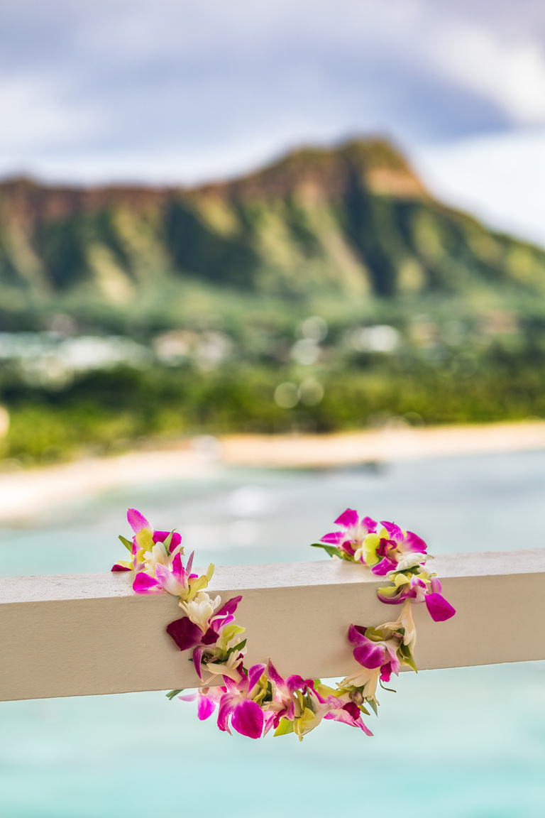 Flower Necklace in Hawaii